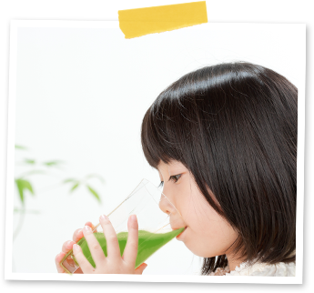 子供たちがと思う美味しい青汁をつくりました。