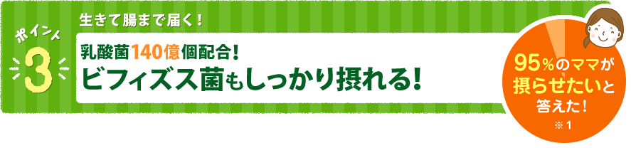 ビフィズス菌もしっかり摂れる！